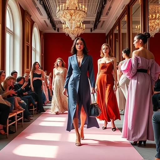 Photographie d'un d√©fil√© de mode organis√© par une boutique de luxe √† Nice