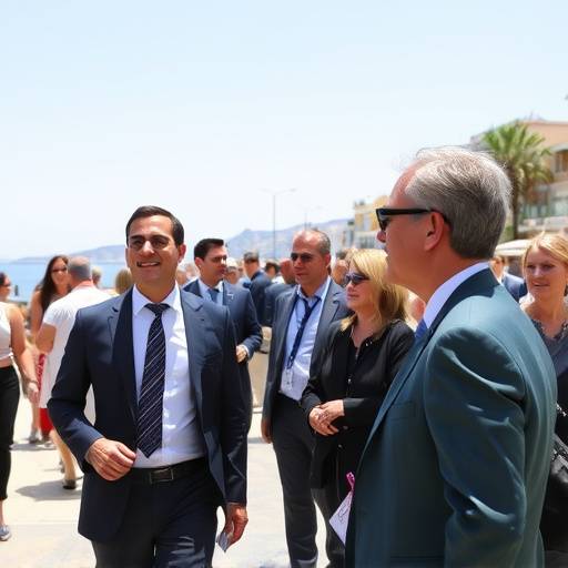 Photographie d'un √©v√©nement d'entreprise organis√© sur la Promenade des Anglais √† Nice